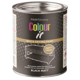 Paint Factory Black Matt Tin Paint 300ml Tin Paint
